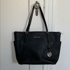 Michael Kors Black Tote Handbag